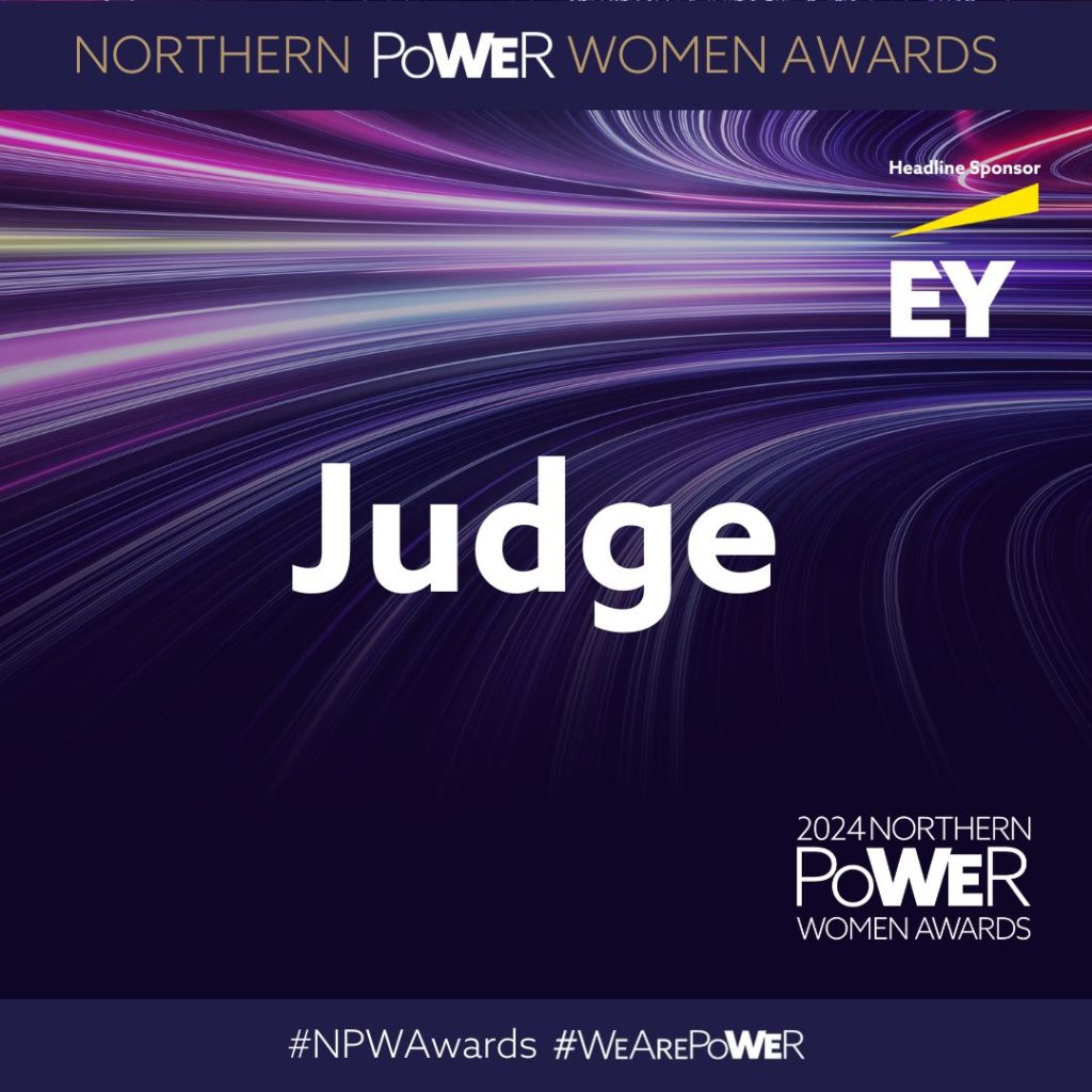 NPW award icon with word Judge